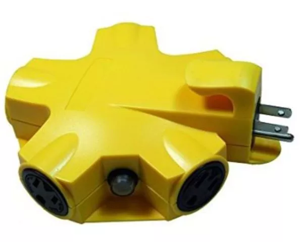 SOUTHWIRE SOU ADAPTER, IN/OUTDOOR 5 OUTLET YELLOW
