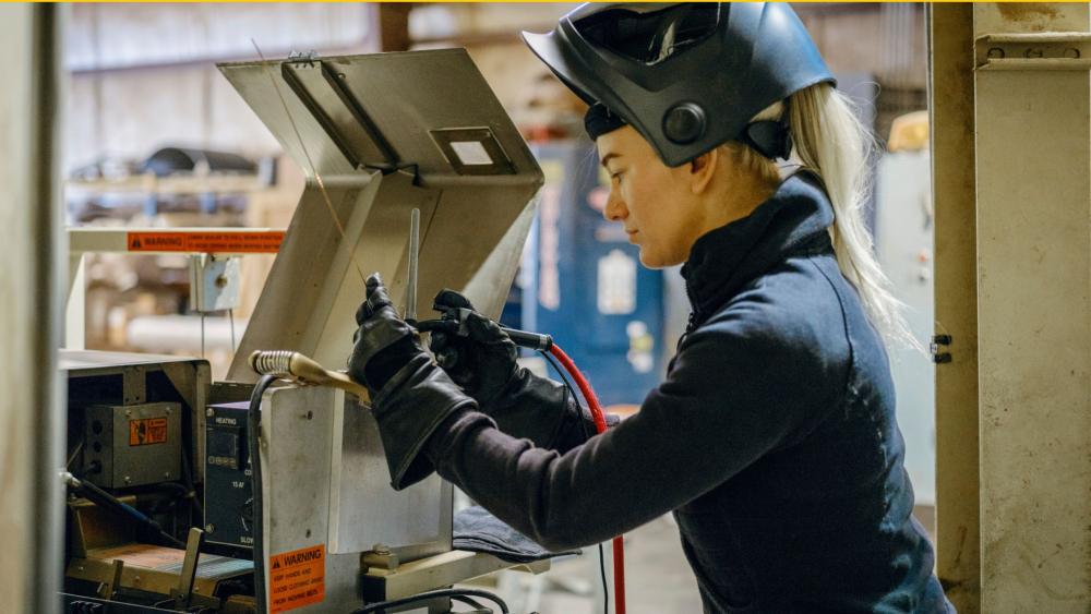 woman in trades