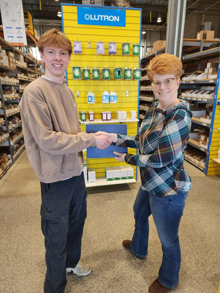 emmet receiving a diploma