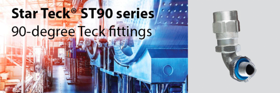 ABB Star Teck 90-degree Teck Fittings, Save time, Space and Cable