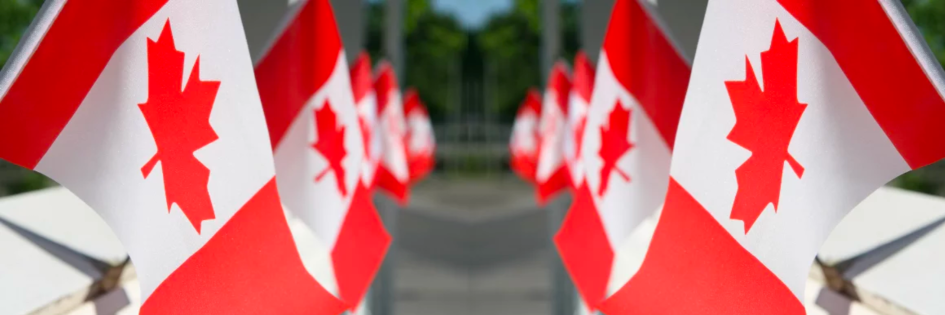 canada flags