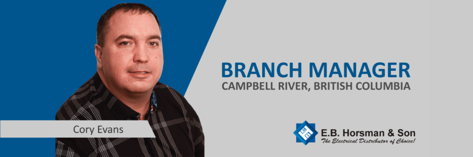 Cory Evans, New Campbell River Branch Manager