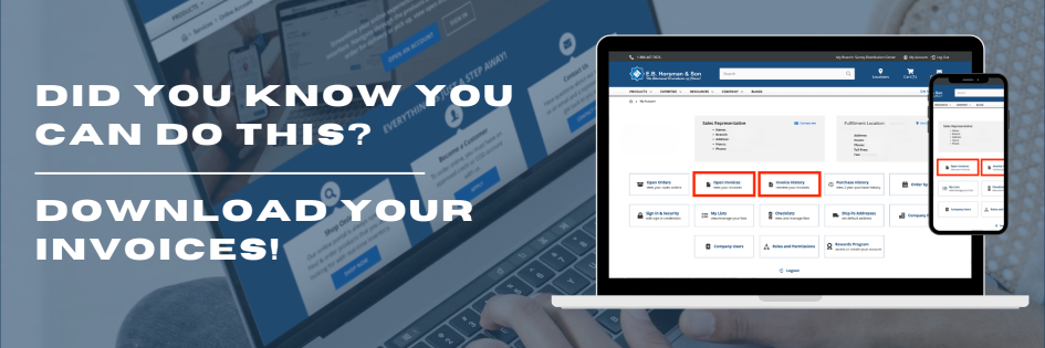Did you know you can do this? Download your invoices!