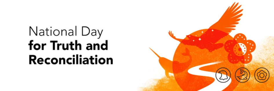 image of orange circle, eagle, narwhal, flower, path, and starts representing various symbols for indigenous people|image of orange circle, eagle, narwhal, flower, path, and starts representing various symbols for indigenous people